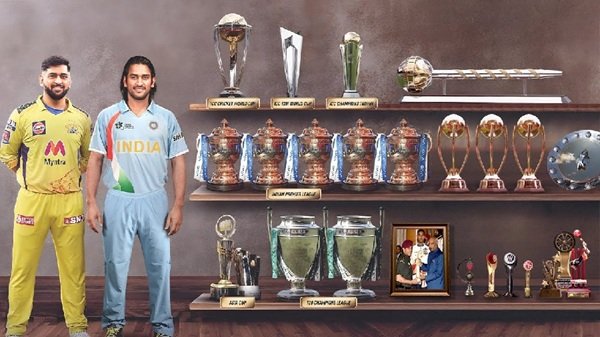 how many trophies has dhoni won