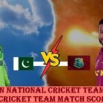 pakistan national cricket team vs west indies cricket team match scorecard
