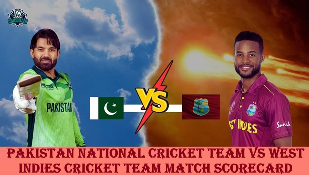 pakistan national cricket team vs west indies cricket team match scorecard